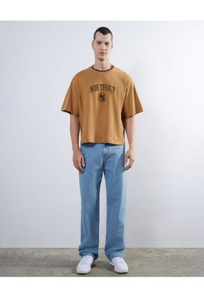 Camiseta Para Hombre Manga Corta Color Amarillo Marca Seven Seven #45092581