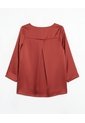 Camisa De Mangas Con Olanes   Para Mujer Rojo Seven Seven de Seven Seven