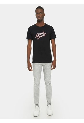Camiseta Para Hombre Manga Corta Color Negro Marca Seven Seven #45092005