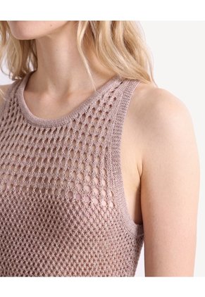 Camisa De Cuello Clásico   Para Mujer Taupe Seven Seven