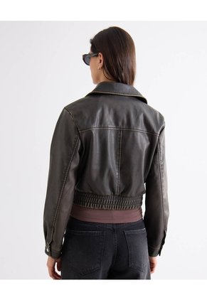 Jeans Culotte Con Costuras Frontales   Para Mujer Café Seven Seven