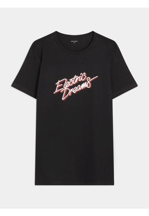 Camiseta Para Hombre Manga Corta Color Negro Marca Seven Seven #45092005