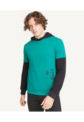 Camiseta Para Hombre Manga Corta Color Verde  Marca Seven Seven #45092049