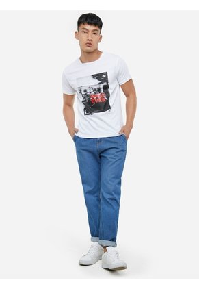 Camiseta Para Hombre Manga Corta Color Blanco Marca Seven Seven #45092002