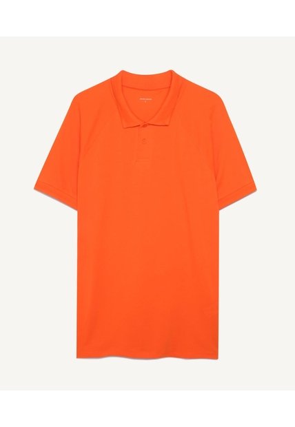 Polo Para Hombre Cuello Tejido  Color Naranja Marca Seven Seven #45110734