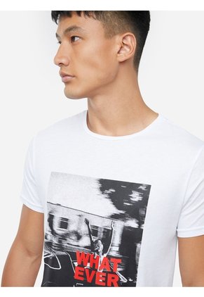 Camiseta Para Hombre Manga Corta Color Blanco Marca Seven Seven #45092002