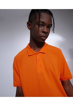 Polo Para Hombre Cuello Tejido  Color Naranja Marca Seven Seven #45110734