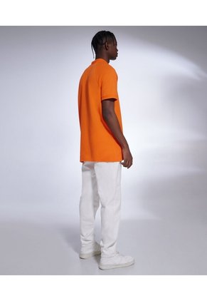 Polo Para Hombre Cuello Tejido  Color Naranja Marca Seven Seven #45110734