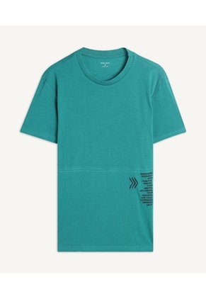 Camiseta Para Hombre Manga Corta Color Verde  Marca Seven Seven #45092049
