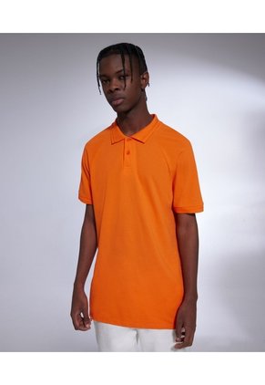 Polo Para Hombre Cuello Tejido  Color Naranja Marca Seven Seven #45110734