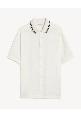 Camisa Para Hombre Manga Corta Sin Bolsillo Cuello Casual M Color Crudo Marca Seven Seven #45012188 Seven Seven