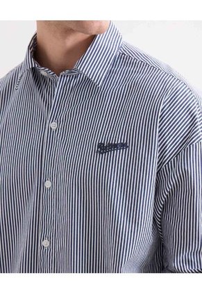 Camisa Para Hombre Manga Larga Sin Bolsillo Cuello Casual M Color Gris Marca Seven Seven #45012153