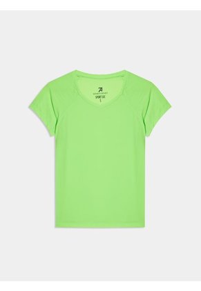 Camiseta Manga Corta Mujer Seven Poliéster Verde 28093535-60453