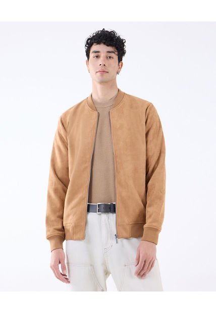 Chaqueta Para Hombre Bomber Color Camel Marca Seven Seven #45080444