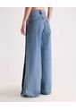 Jean Wide Leg Con Botones Laterales  Para Mujer Azul Seven Seven de Seven Seven