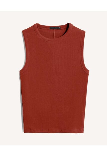 Camiseta Ajustada En Rib  Para Mujer Vino Seven Seven