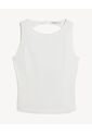 Blusa Con Escote En Espalda  Para Mujer Marfil Seven Seven de Seven Seven