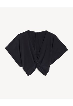 Blusa Para Mujer Manga Corta Color Negro Marca Seven Seven #28124108