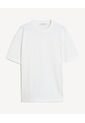 Camiseta Texturizada Manga Corta  Para Hombre Hueso Seven Seven de Seven Seven