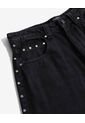 Jean Wide Leg Taches Laterales  Para Mujer Negro Seven Seven de Seven Seven