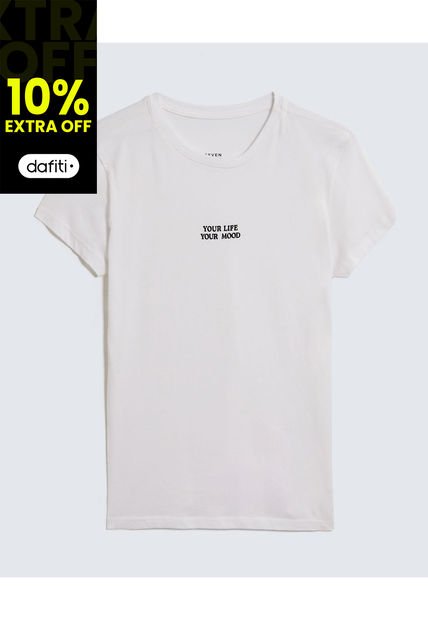 Camiseta Para Mujer Marca Seven Color Crudo #28096219