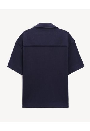 Camisa Para Hombre Sobrecamisa Manga Corta Color Azul Marca Seven Seven #45012163