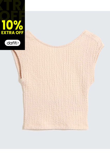 Camiseta Para Mujer Marca Seven Color Beige #28096232