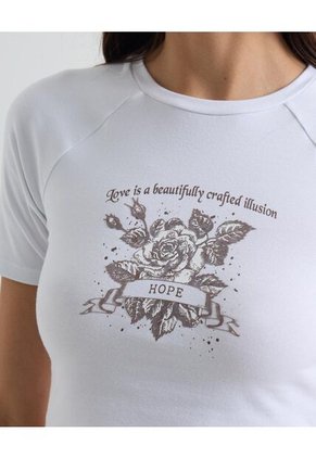 Camiseta Para Mujer Manga Corta Color Blanco Marca Seven Seven #28096172