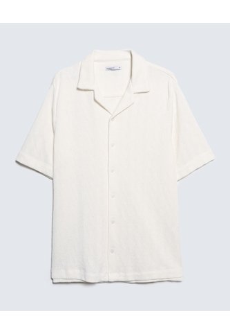 Camisa Para Hombre Manga Corta  Color Crema Marca Seven Seven #45012055 Seven Seven