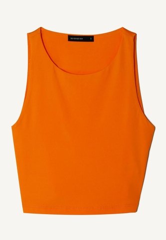 Camiseta Para Mujer Manga Sisa Color Naranja Marca Seven Seven #28095768 Seven Seven