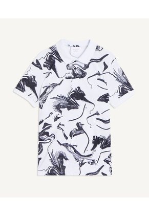 Polo Cuello Tejido Sin Bolsillo Hombre Seven Poliéster Blanco 45110693-10215