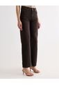 Jean Straight Tono Cafe  Para Mujer Negro Seven Seven de Seven Seven