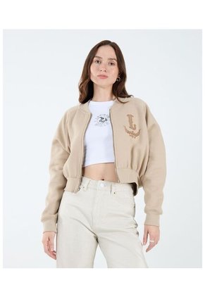 Buzo Para Mujer Zipper Color Piel Marca Seven Seven #28060446