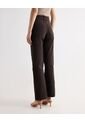Jean Straight Tono Cafe  Para Mujer Negro Seven Seven de Seven Seven