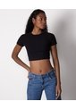 Camiseta Para Mujer Manga Corta Color Negro Marca Seven Seven #28095411 de Seven Seven