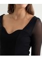 Camiseta Para Mujer Manga Larga Moda Color Negro Marca Seven Seven #28096305 de Seven Seven