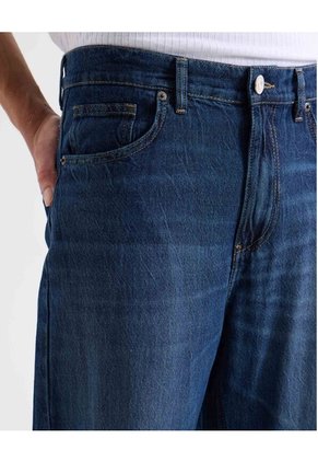 Jean Straight Tono Oscuro  Para Hombre Azul Seven Seven