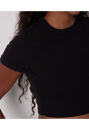 Camiseta Para Mujer Manga Corta Color Negro Marca Seven Seven #28095411