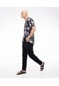 Camisa Para Hombre Manga Corta  Color Negro Marca Seven Seven #45011838 de Seven Seven