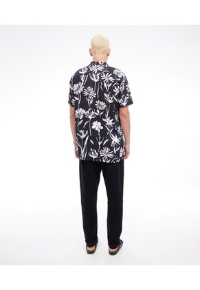 Camisa Para Hombre Manga Corta  Color Negro Marca Seven Seven #45011838