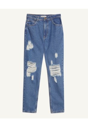 Jean Para Mujer Mom Color Azul Marca Seven Seven #28160695