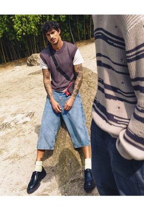 Camiseta Para Hombre Manga Sisa Cuello Redondo Color Verde Marca Seven Seven #45092703