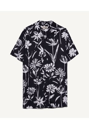 Camisa Para Hombre Manga Corta  Color Negro Marca Seven Seven #45011838