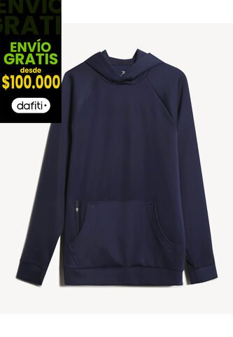 Hoodie Deportivo  Para Hombre Azul Seven Seven Seven Seven