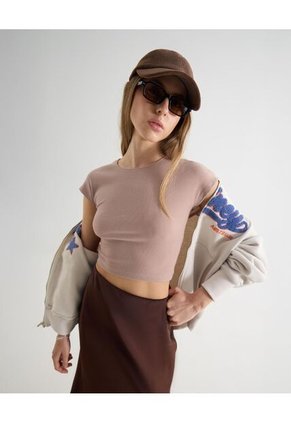 Camiseta Para Mujer Manga Corta Cuello Redondo Color Rosado Marca Seven Seven #28096402