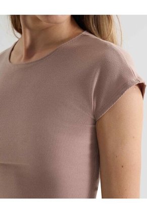 Camiseta Para Mujer Manga Corta Cuello Redondo Color Rosado Marca Seven Seven #28096402