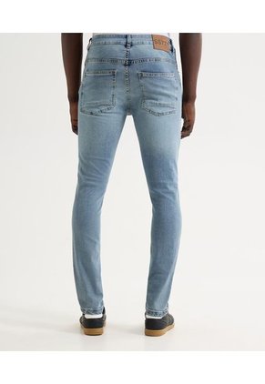 Jeans Slim Tono Medio  Para Hombre Azul Seven Seven