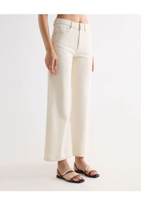 Jean Para Mujer Wide-Leg Color Marfil Marca Seven Seven #28161007