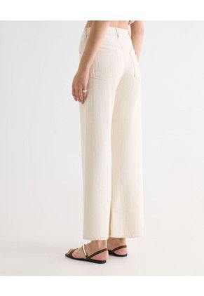 Jean Para Mujer Wide-Leg Color Marfil Marca Seven Seven #28161007