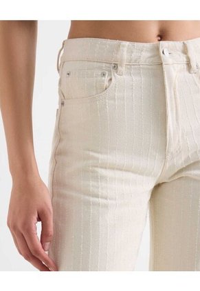 Jean Para Mujer Wide-Leg Color Marfil Marca Seven Seven #28161007